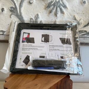 iPad Pro 12.9” Heavy Duty Black Tablet Case with Stand